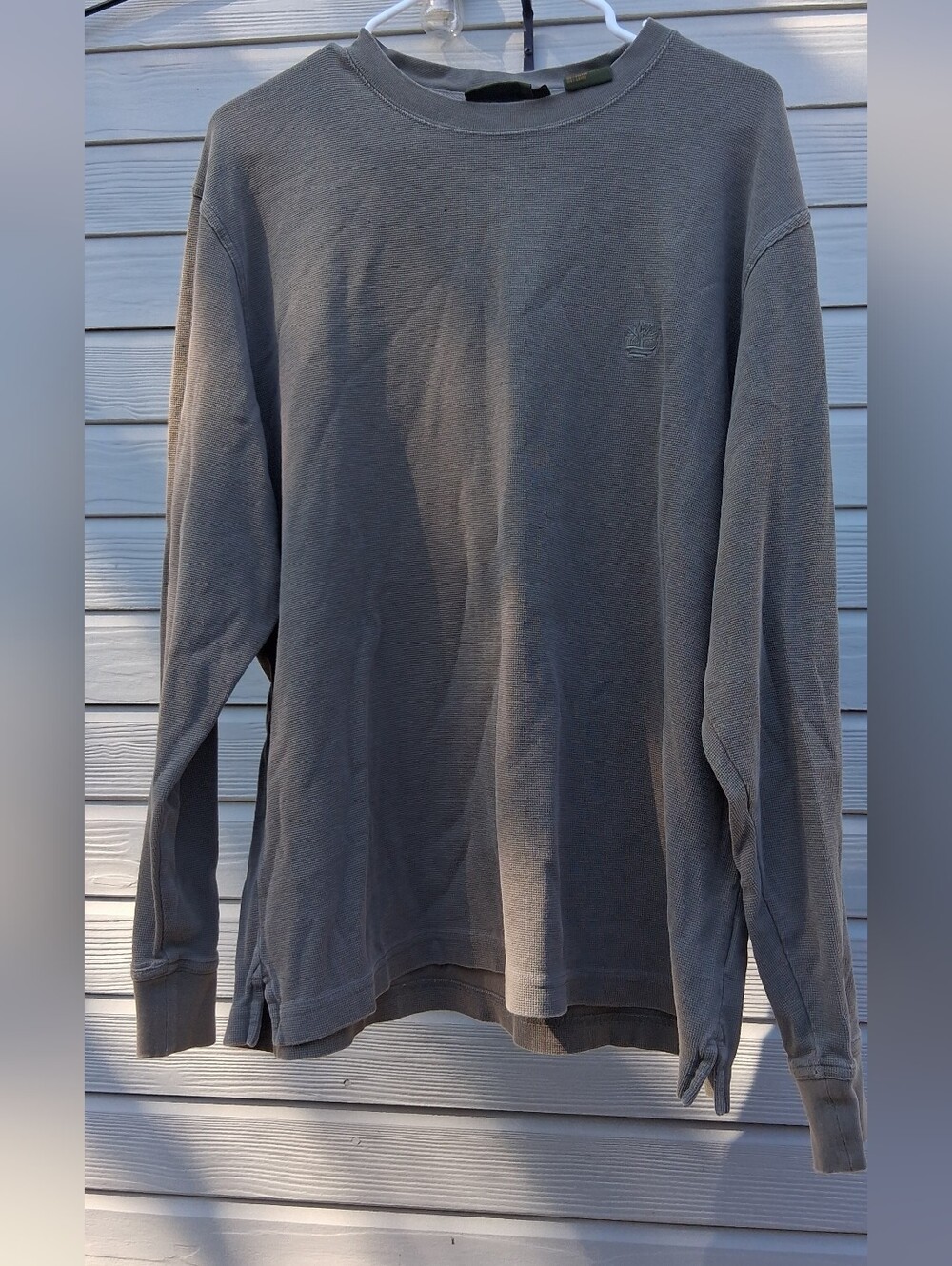 Timberland Men's Long-Sleeve Crewneck Shirt - Charcoal Gray